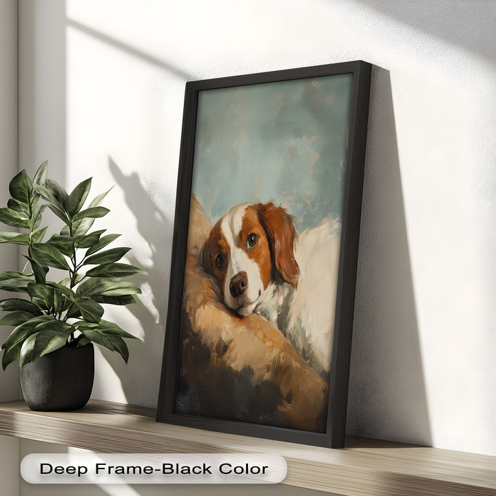 Resting Soul – Loyal Dog Animal Oil Painting