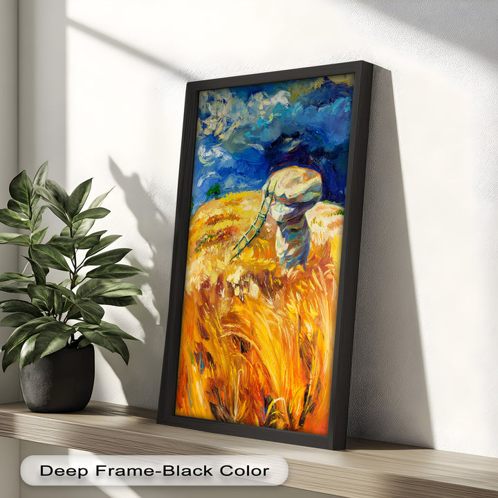 Golden Harvest – Impressionist Oil Painting