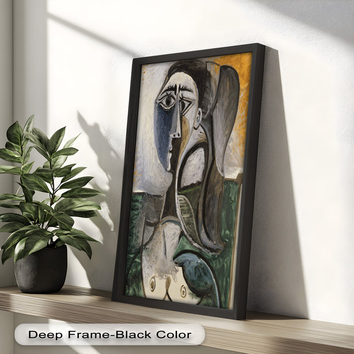 Fragmented Grace – Expressive Female Form in Picasso-Style Oil Painting