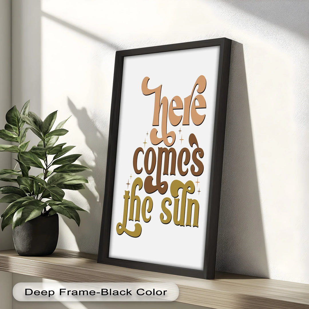 Here Comes the Sun – Positive Vibes Oil Painting - MyPhotoStation