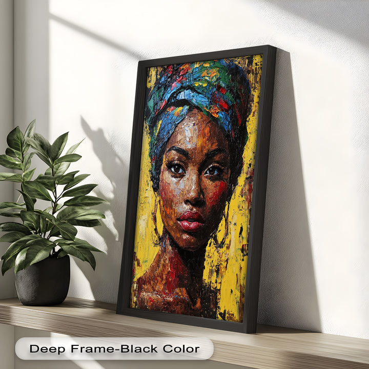 Radiant Soul – Bold Portrait Oil Painting in Fauvist Style