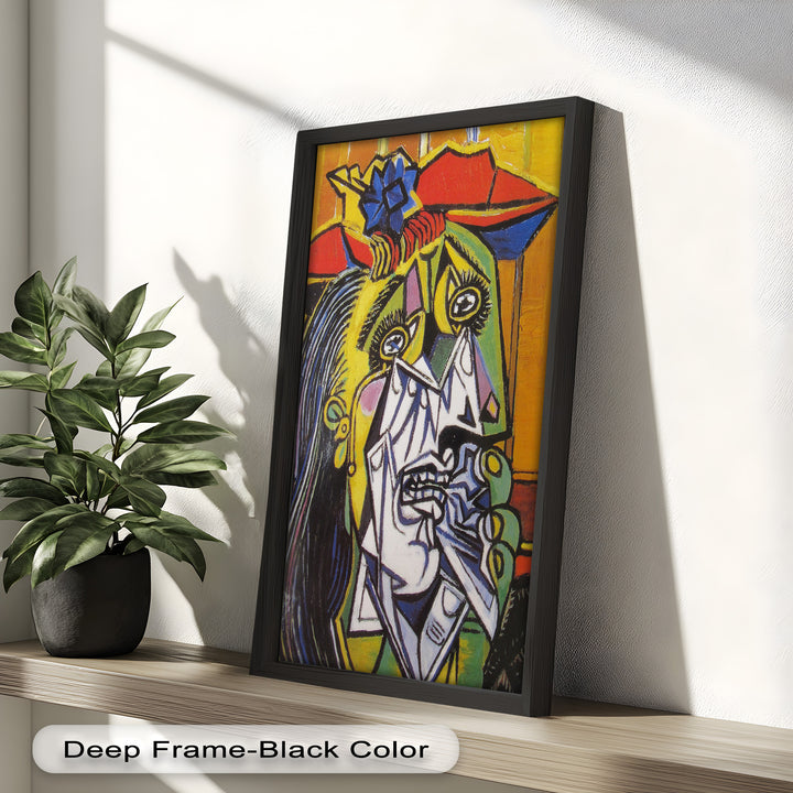 Woman in Anguish – Expressive Cubist Portrait Picasso Oil Painting