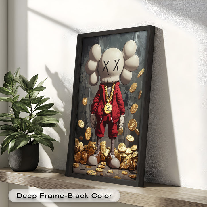 Luxury Drop – KAWS Companion Oil Painting