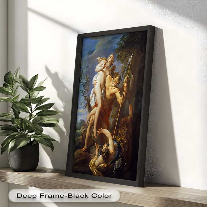 The Seizure of Beauty by Time – Mythological Renaissance Nude Oil Painting
