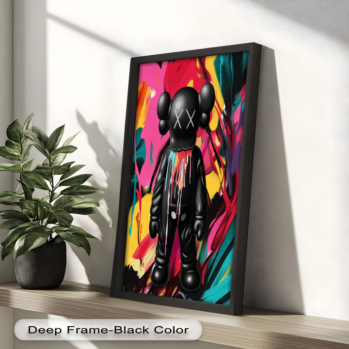 Meltdown Companion – Color Splash KAWS Oil Painting