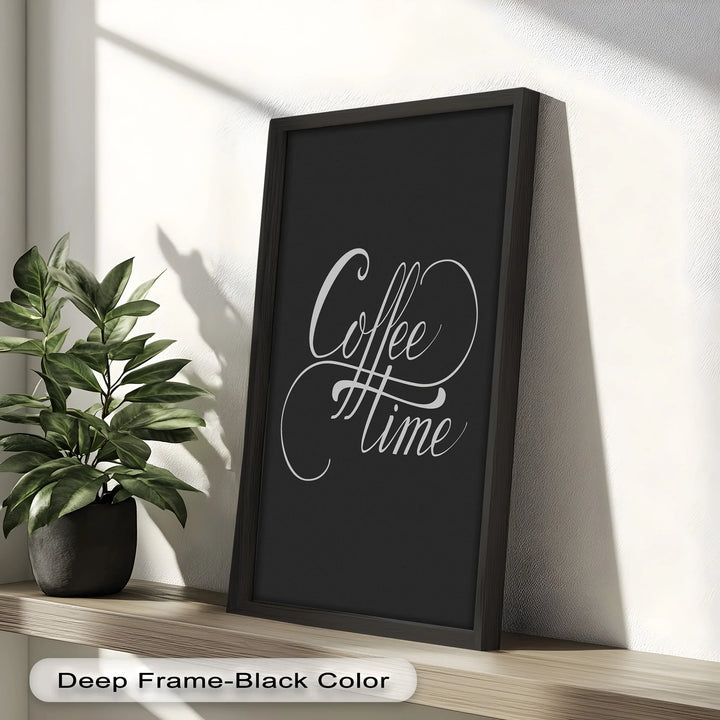 Coffee Time Script Art – Calligraphy Oil Painting - MyPhotoStation
