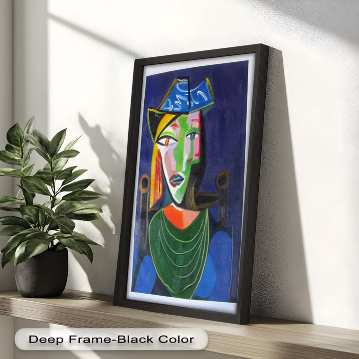 Woman in a Blue Hat – Picasso Oil Painting