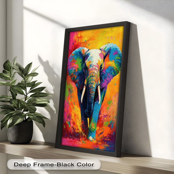Color Explosion Elephant - Animal Oil Painting