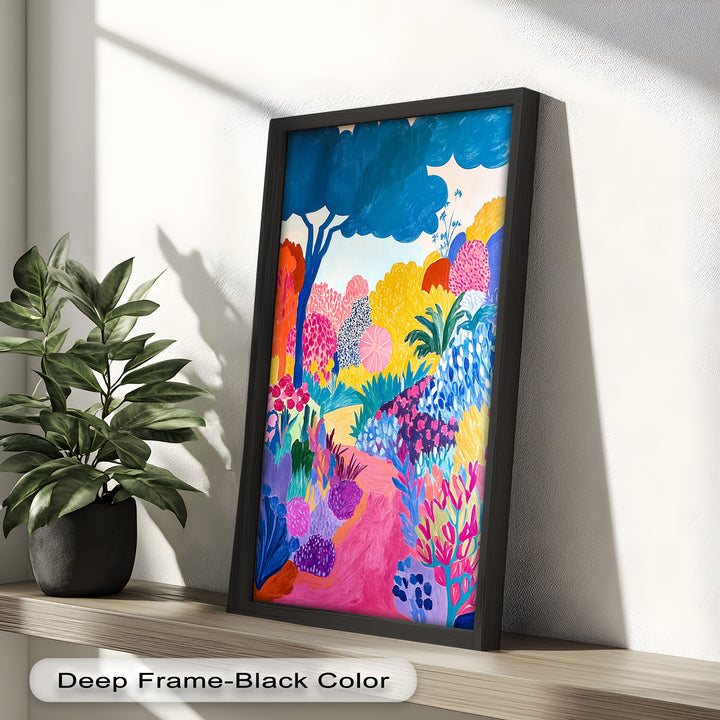 Dreamy Garden Path - Modern Oil Painting
