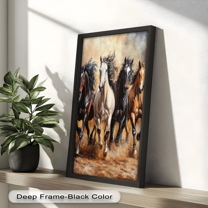 Galopp der Freiheit – Ölgemälde „Laufende Pferde“