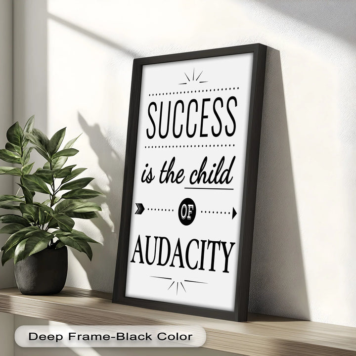 Success Is the Child of Audacity – Modern Oil Painting - MyPhotoStation