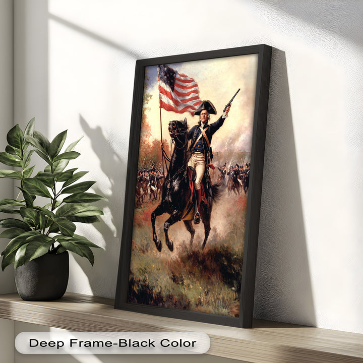 Ride of the Republic – Patriotic Commander Oil Painting