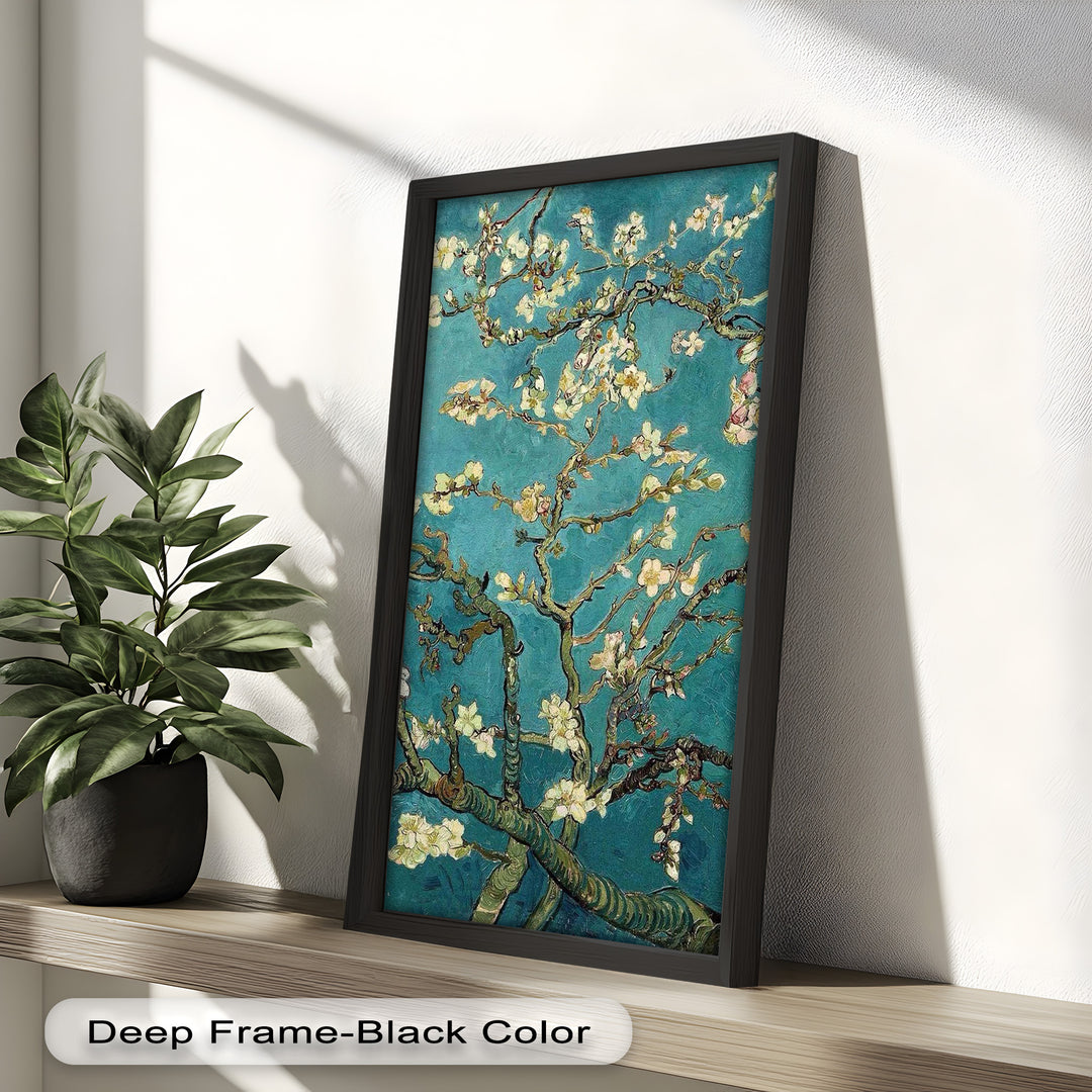 Spring Reverie – Blooming Almond Branches Flower Oil Painting
