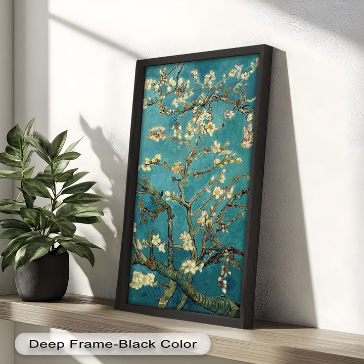 Spring Reverie – Blooming Almond Branches Flower Oil Painting