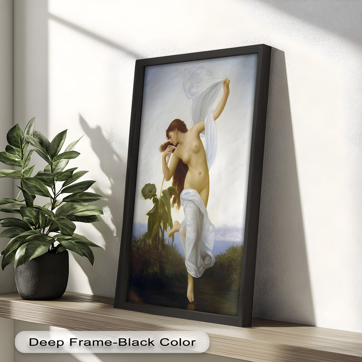Whispers of the Wind – Classical Nude Goddess Renaissance Oil Painting