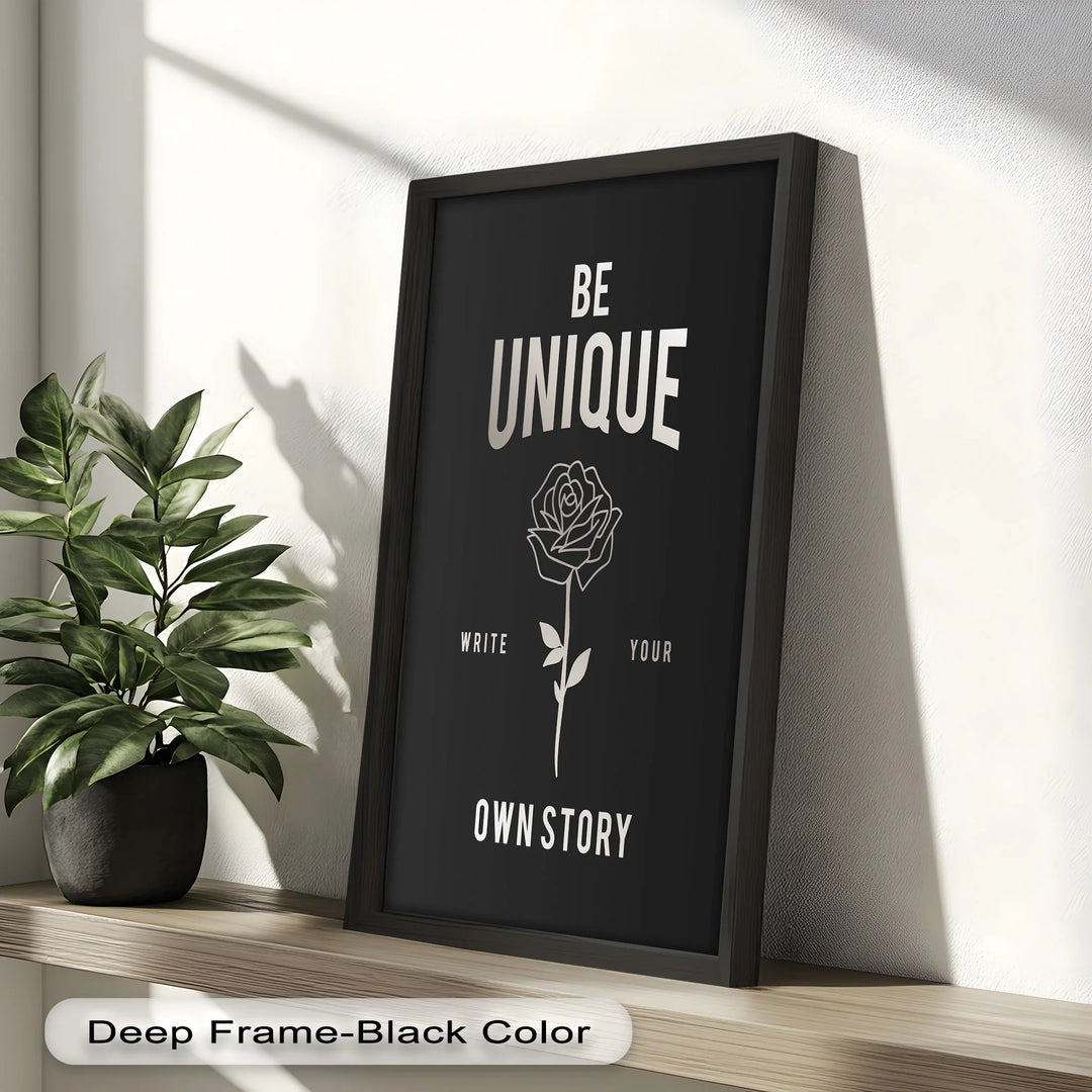Be Unique – Inspirational Oil Painting - MyPhotoStation
