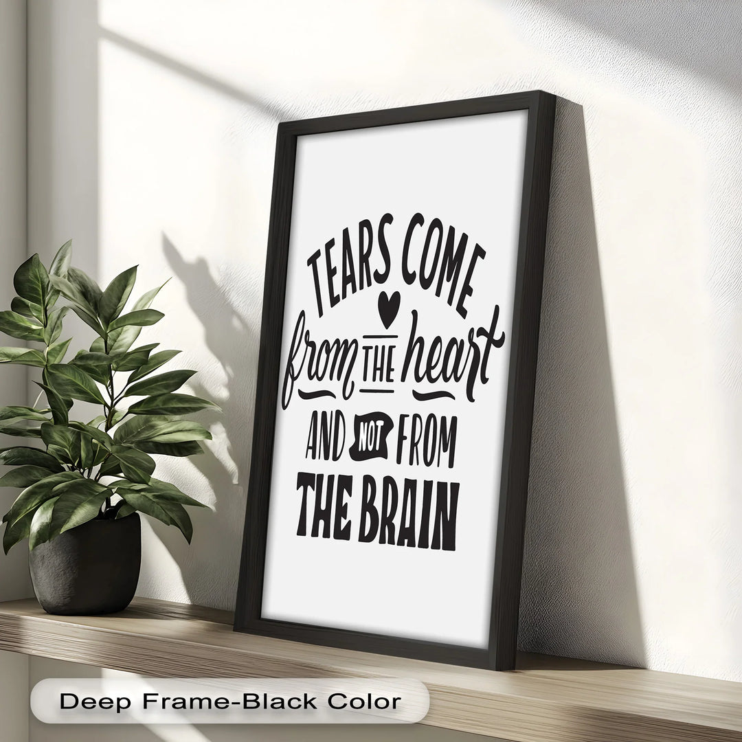 Tears Come from the Heart – Monochrome Oil Painting - MyPhotoStation