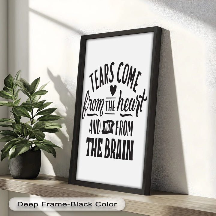 Tears Come from the Heart – Monochrome Oil Painting - MyPhotoStation