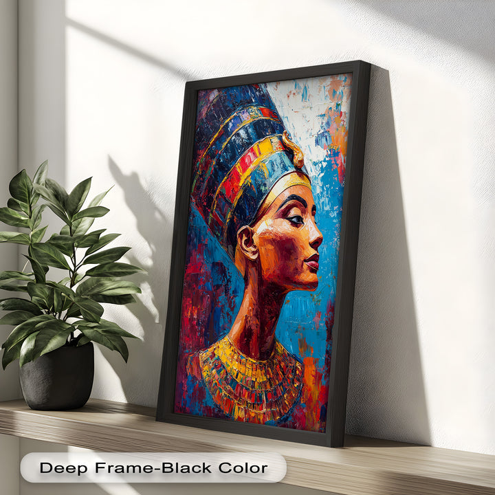 Fauvist Queen – Royal Profile Oil Painting