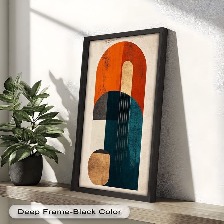 Modern Resonance – Abstract Geometric Oil Painting