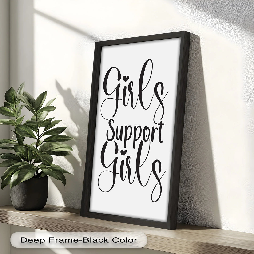 Girls Support Girls – Oil Painting - MyPhotoStation