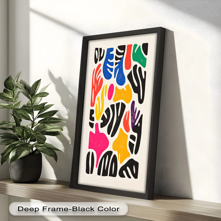 Chromatic Rhythm – Abstract Fauvist Oil Painting - MyPhotoStation