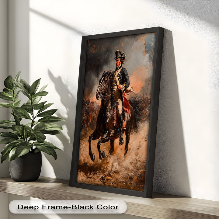 Rider of Defiance – Revolutionary Commander Oil Painting