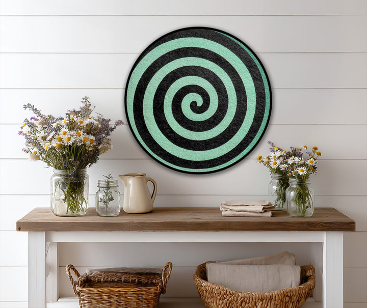 abstract circle spiral artwork
