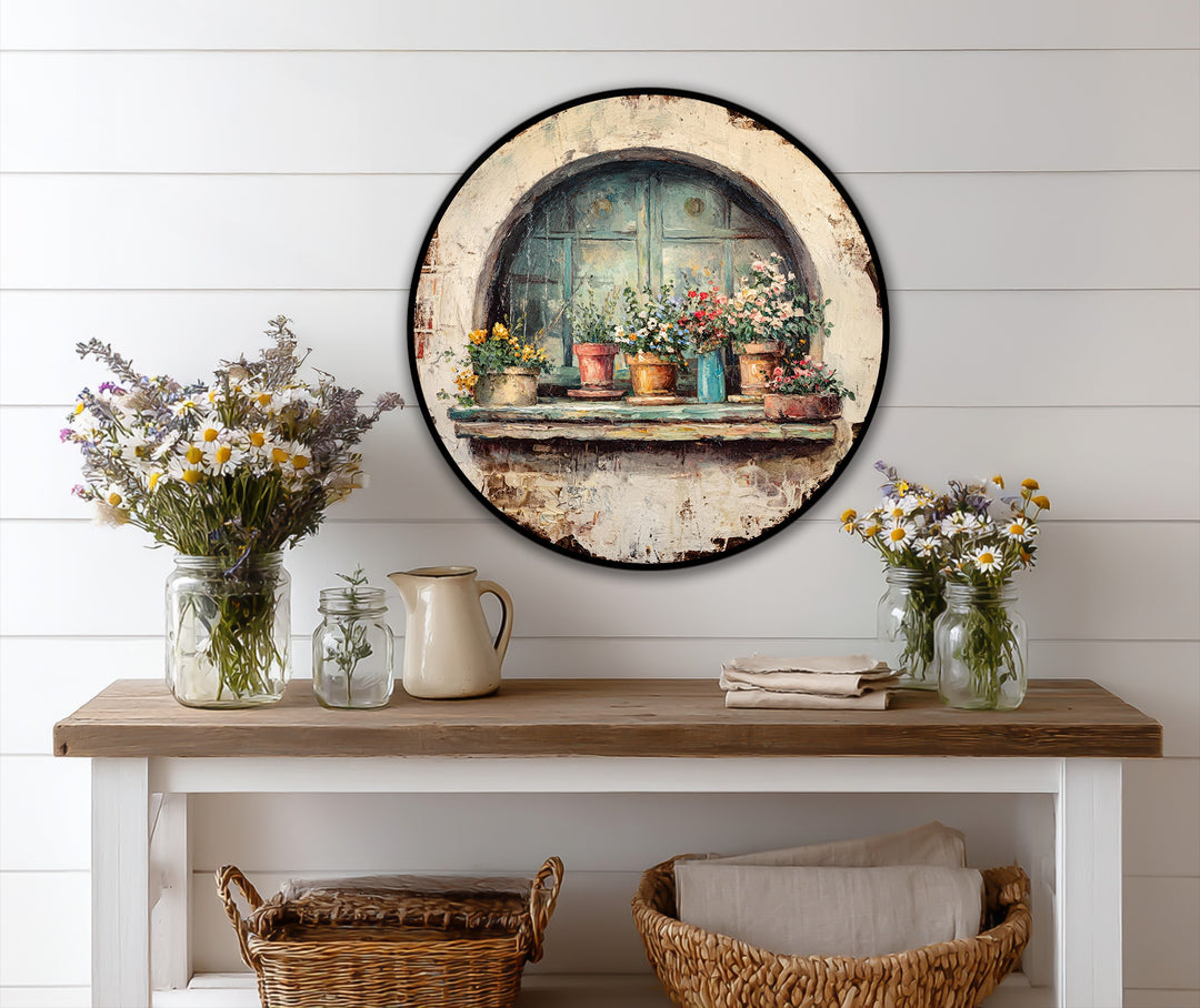 country style flower oil painting