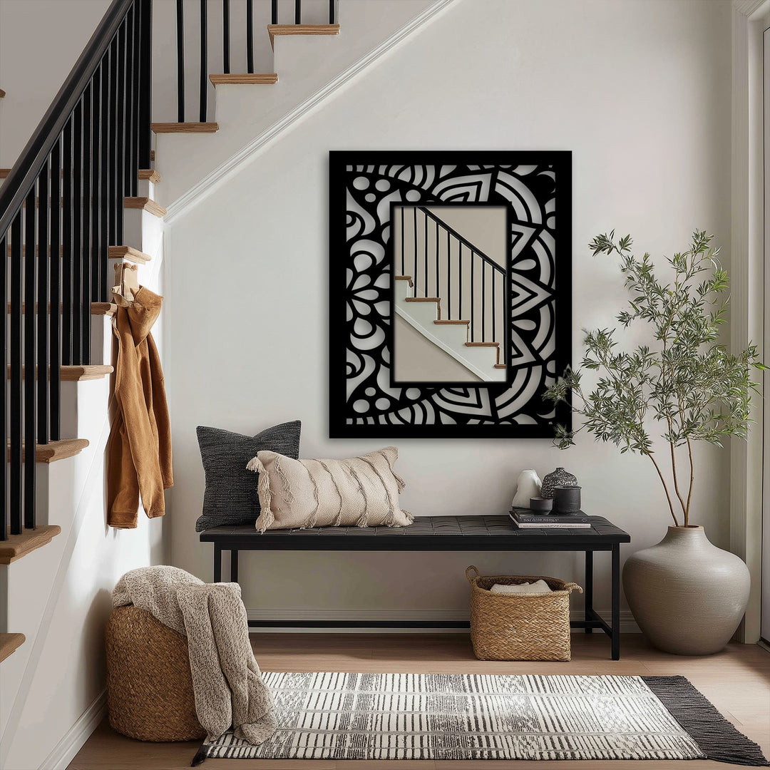 geometric mandala mirror