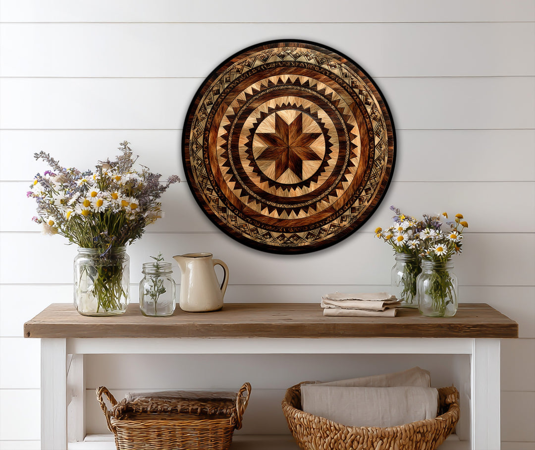 tribal concentric round artwork