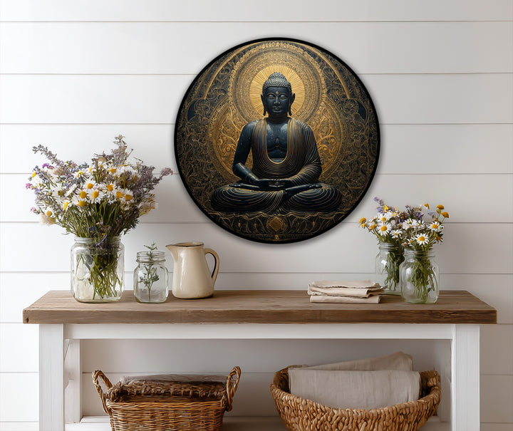 premium black and gold painting
