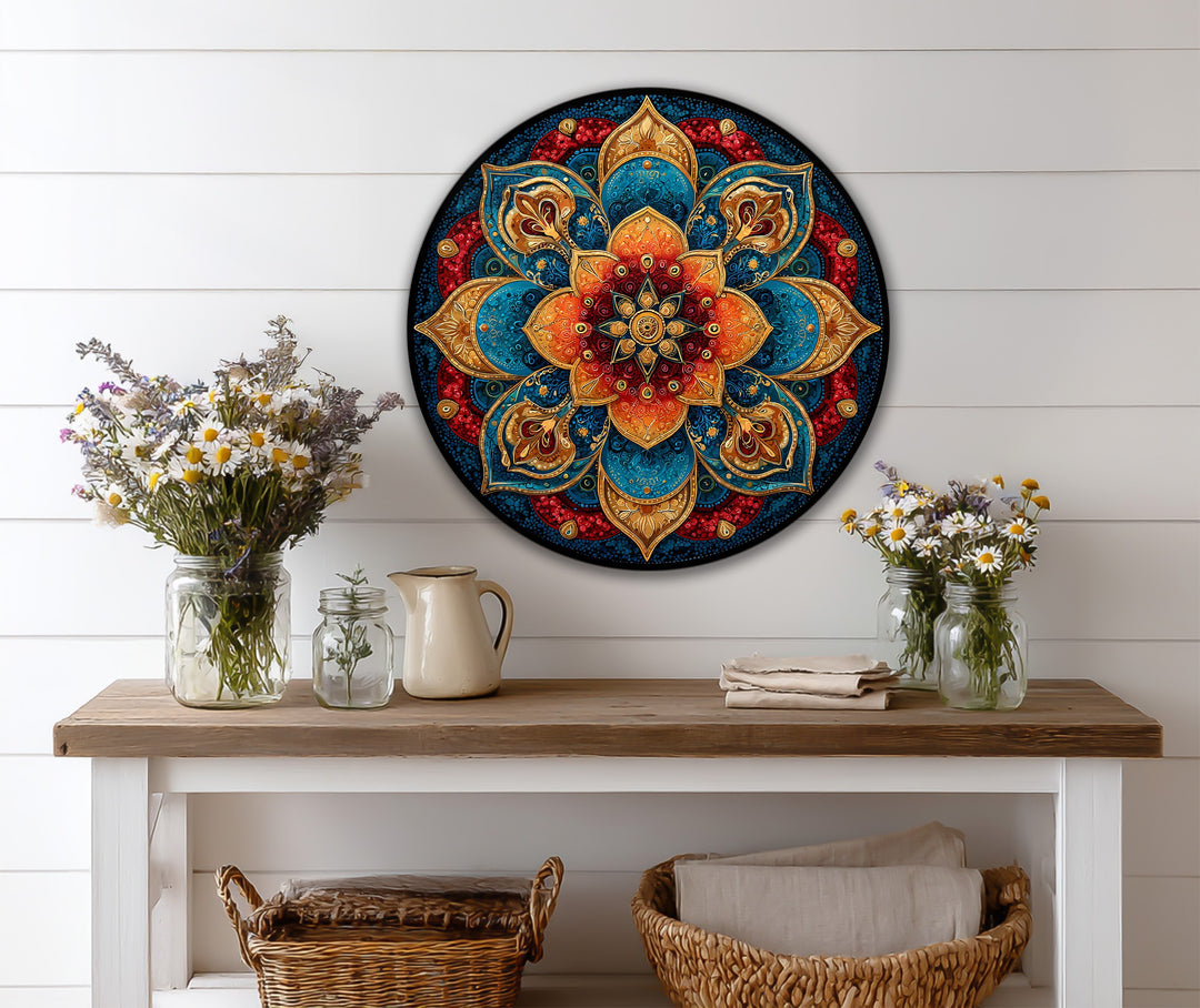 modern mandala round décor