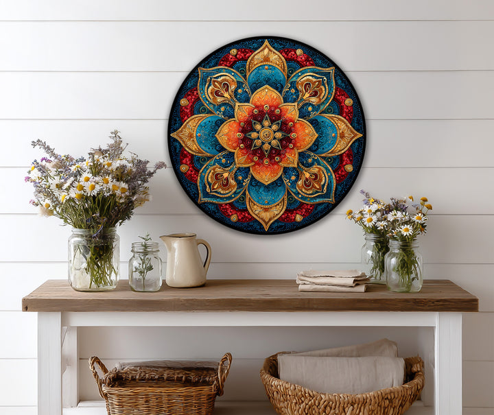 modern mandala round décor