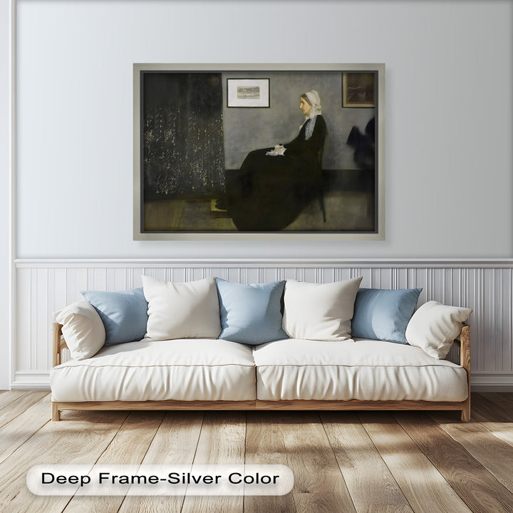 A Quiet Devotion – Seated Woman in Black Historic Oil Painting