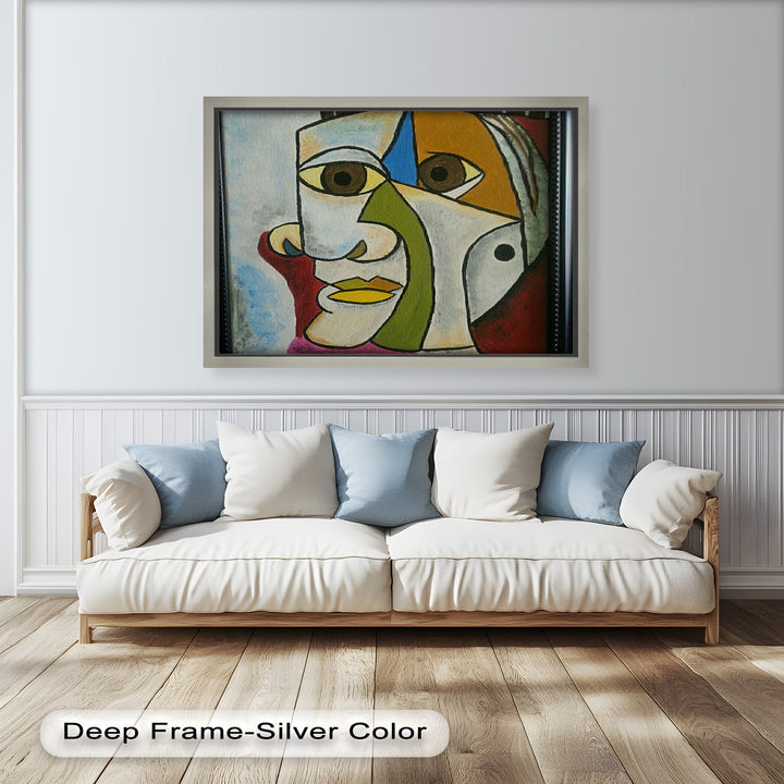 Fragmented Persona – Geometric Abstract Picasso Oil Painting