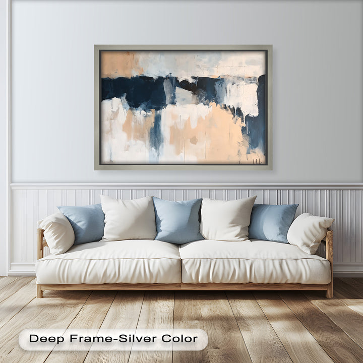 Desert Horizon – Minimalist Abstract Oil Painting