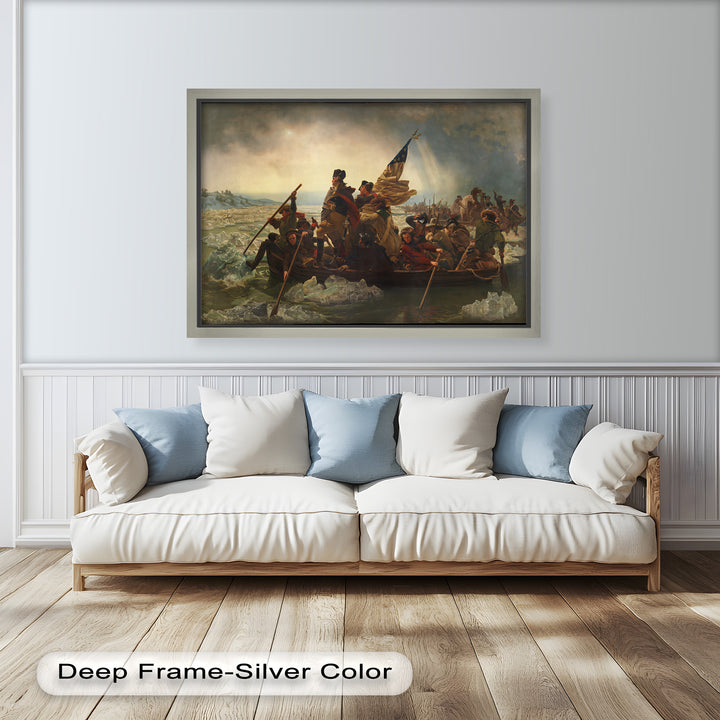 Washington's Crossing – Patriotisches Ölgemälde der Amerikanischen Revolution