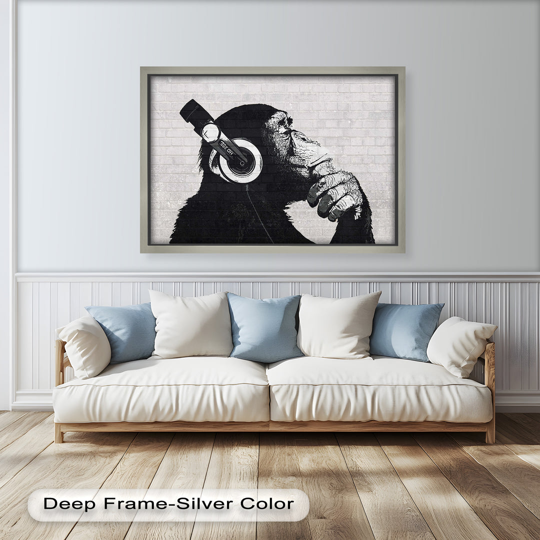 Contemplative Chimp – Banksy Oil Painting