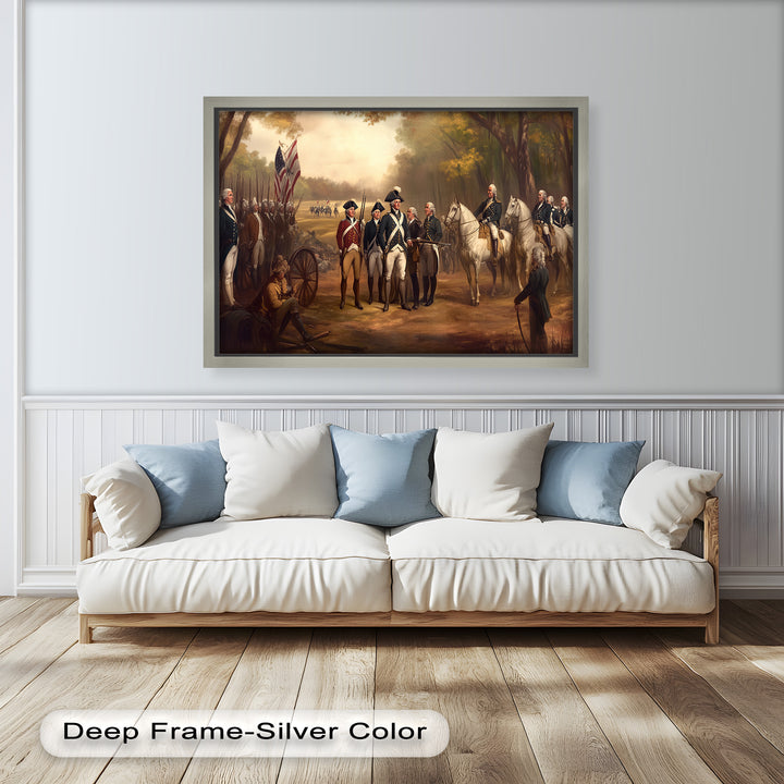 Command and Honor – Revolutionary Army Oil Painting