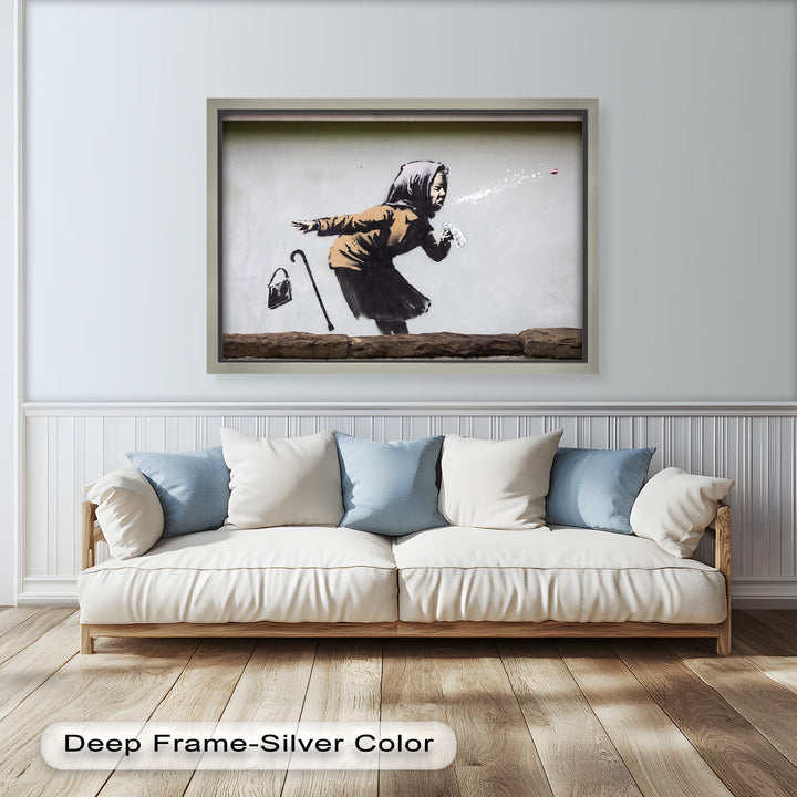 The Power of a Sneeze – Banksy Oil Painting