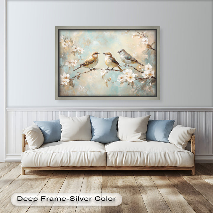 Springtime Songbirds – Animal Oil Painting