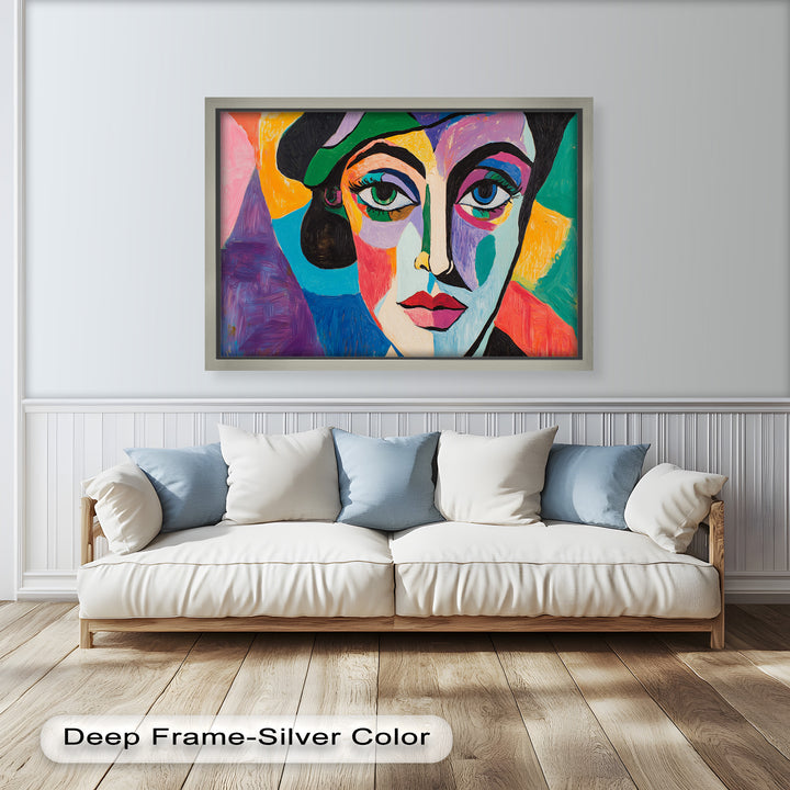 Frauenporträt Ölgemälde – Fauvistische expressionistische Kunst