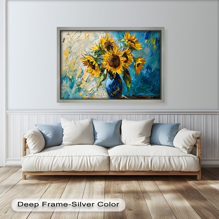 Sunflower Bouquet – Botanical Oil Painting