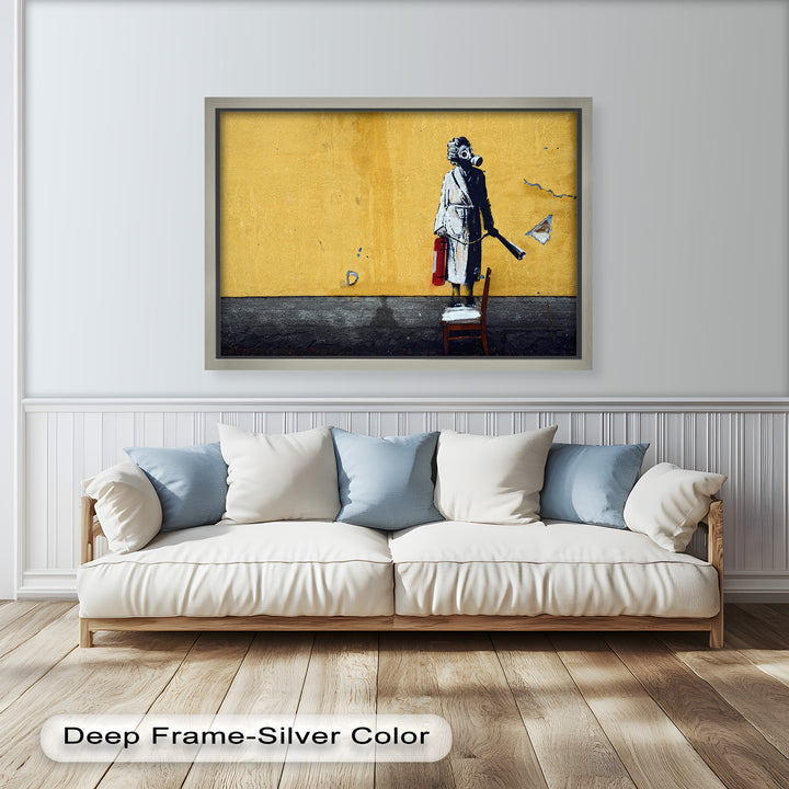Domestic Rebellion – Banksy Oil Painting