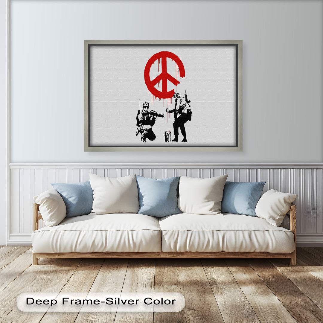 Peace Spray – Banksy Oil Painting