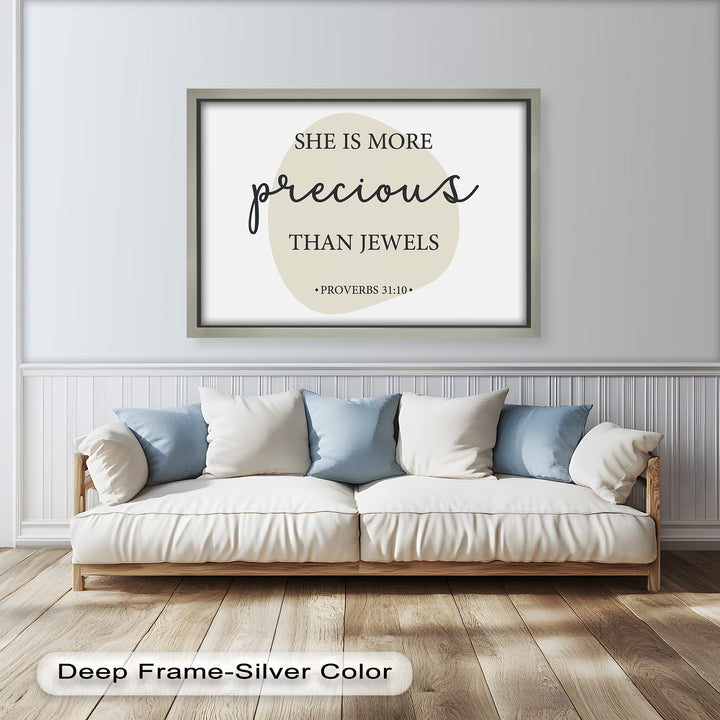 Christian verse art for women – Proverbs quote in modern typography.
