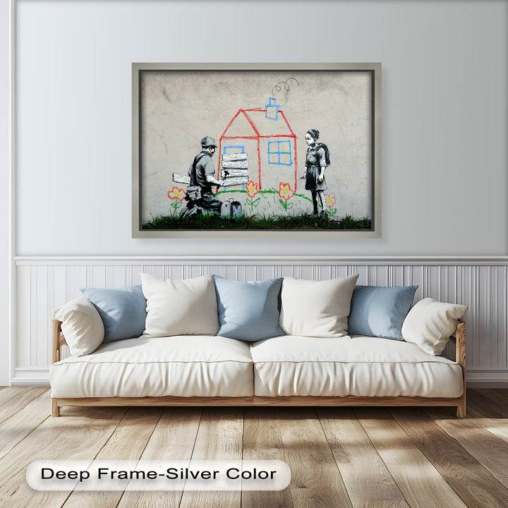 Boarded Dreams – Banksy Oil Painting
