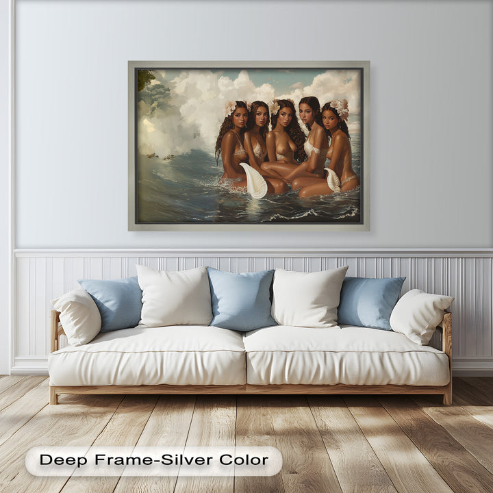 Daughters of the Tide – Mythical Sirens in a Renaissance Oil Painting
