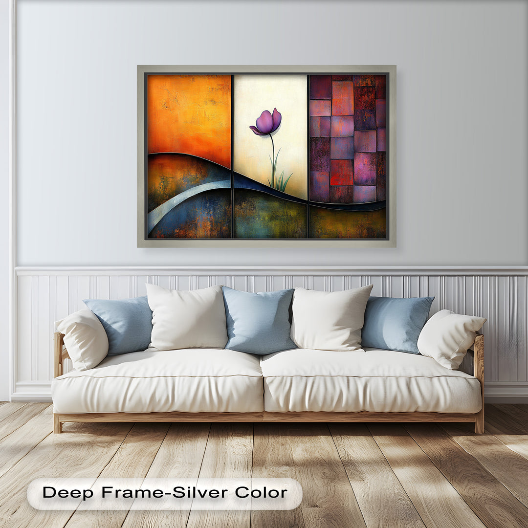 Tulip Dreams Abstract – Floral Modern Oil Painting
